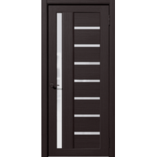 Дверь межкомнатная Дубрава Сибирь Рада ВЕРТИКАЛЬ Орех темный, зеркало